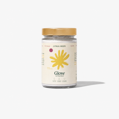 Glow sea moss face mask jar